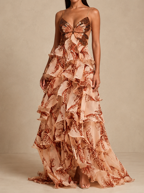 La Centella - Vestido Maxi Papillon Signature