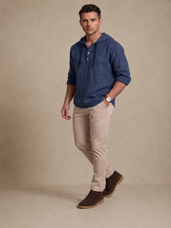 Alborán - Camisa de lujo con capucha