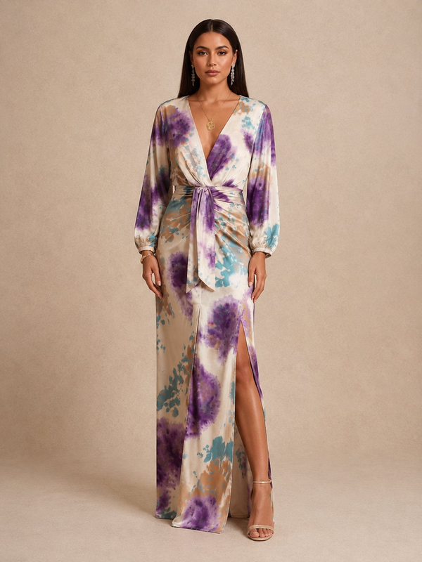 Valentina - Vestido elegante con escote en V